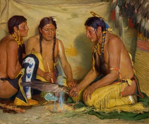 Herstellung von Süßgrasmedizin, Zeremonie der Blackfoot